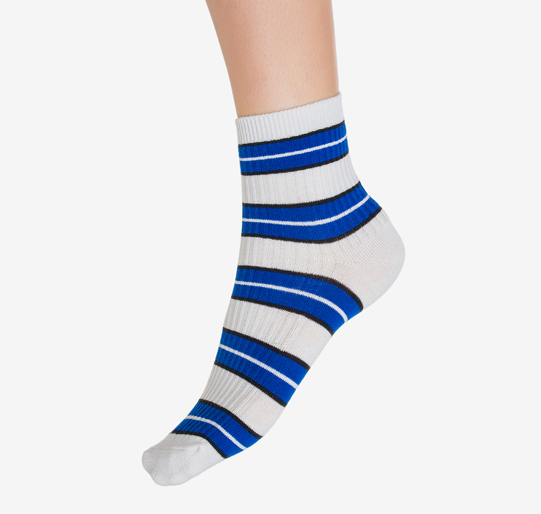 Носки (1 пара) Мармалато, цвет Белый-синий-черный #2