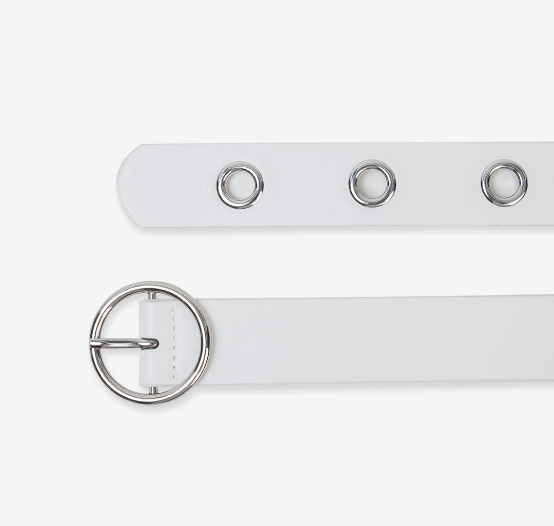 Ремень Мармалато, цвет Белый-серебро #2