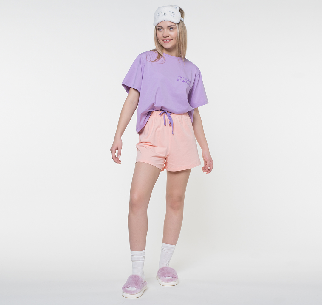 Шорты Мармалато, цвет Персиковый-лавандовый #2