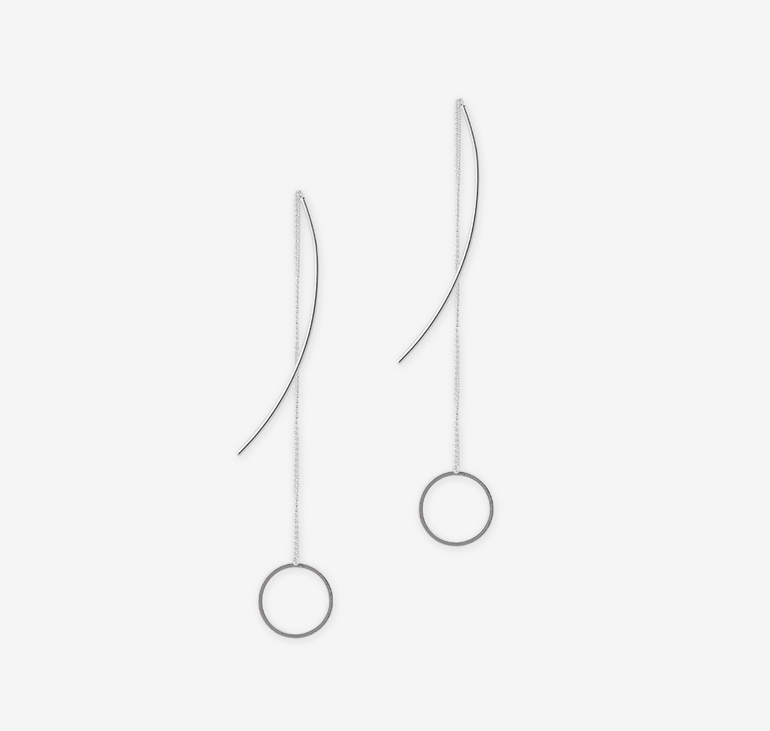 Серьги Мармалато, цвет Белое серебро #1