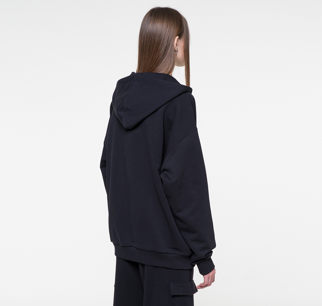 Толстовка на молнии Мармалато, цвет Черный #5