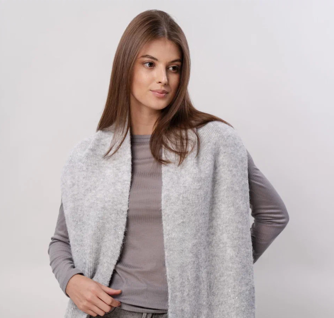 Шарф Мармалато, цвет Серый #4