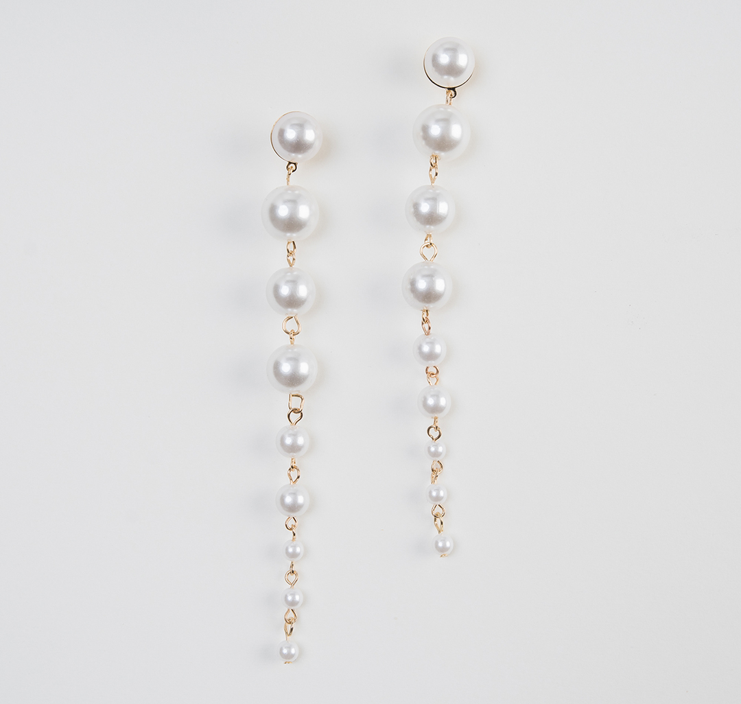 Серьги Мармалато, цвет Жемчуг-золото #1