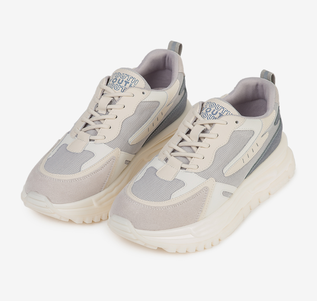 Кроссовки Мармалато, цвет Бежевый-голубой-серый #2