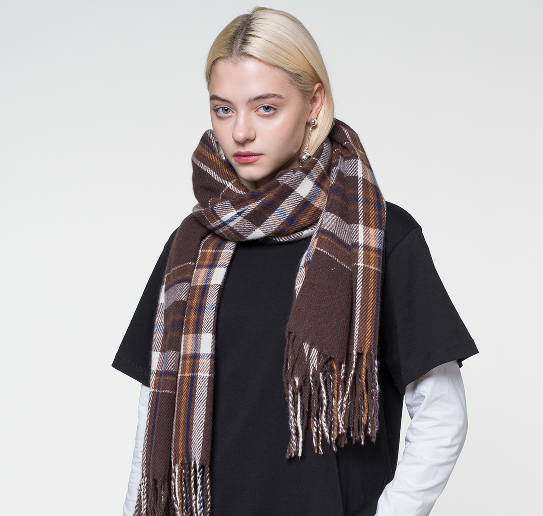 Палантин Мармалато, цвет Коричневый-бежевый #2