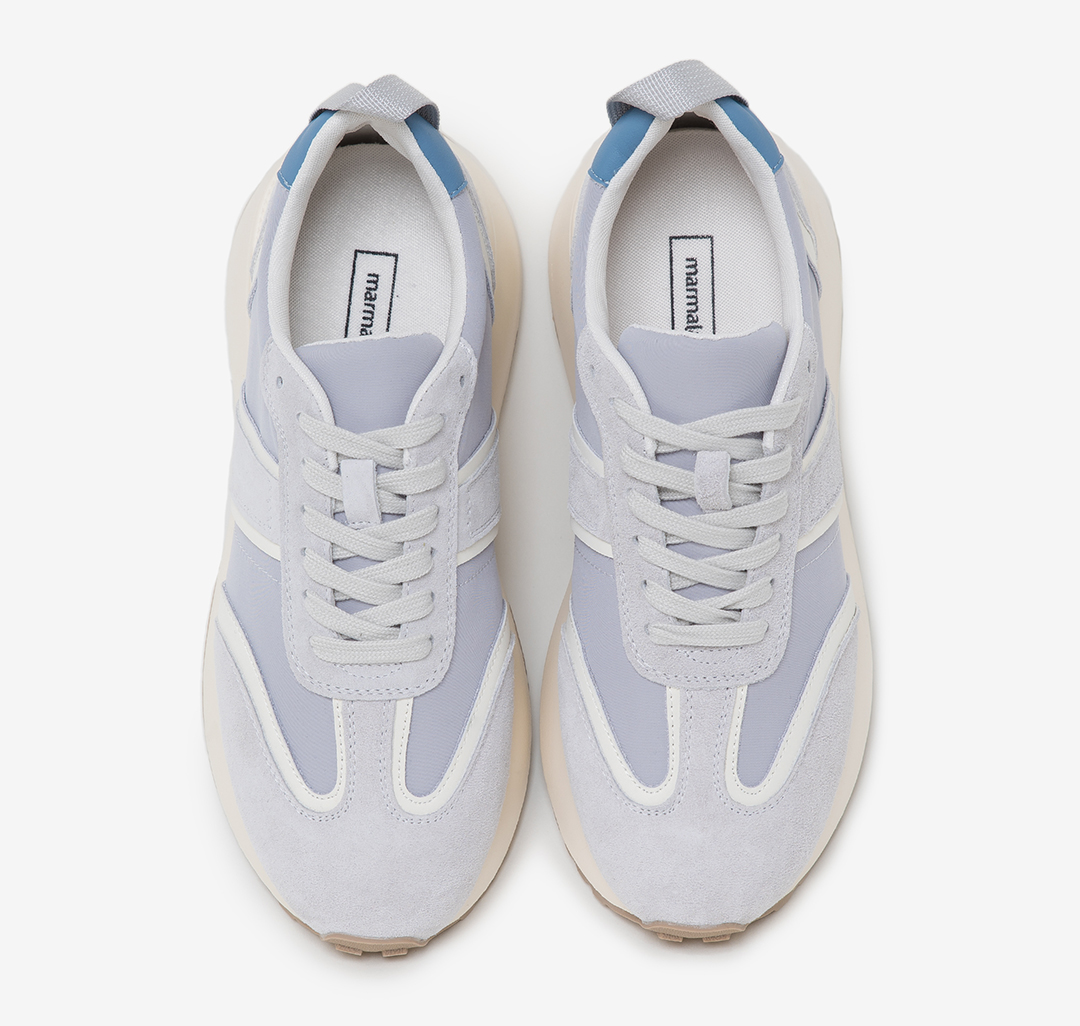 Кроссовки Мармалато, цвет Серый-голубой-молочный #4