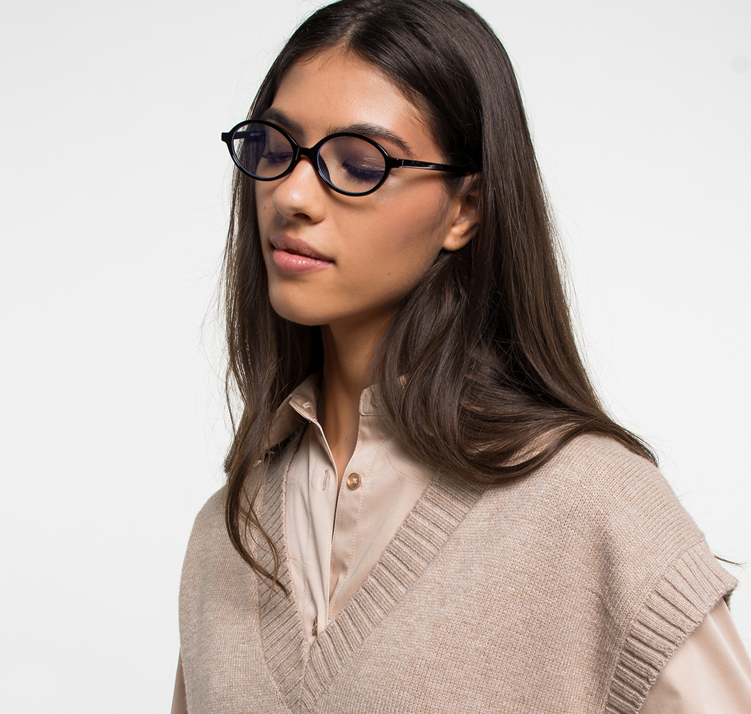 Очки с чехлом Мармалато, цвет Прозрачный-черный #2