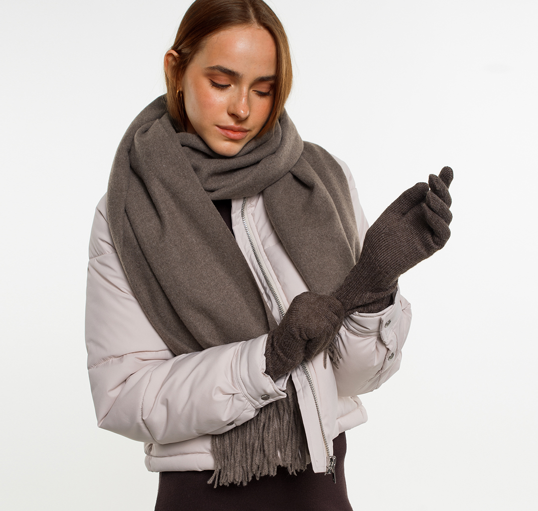 Палантин Мармалато, цвет Коричневый #3