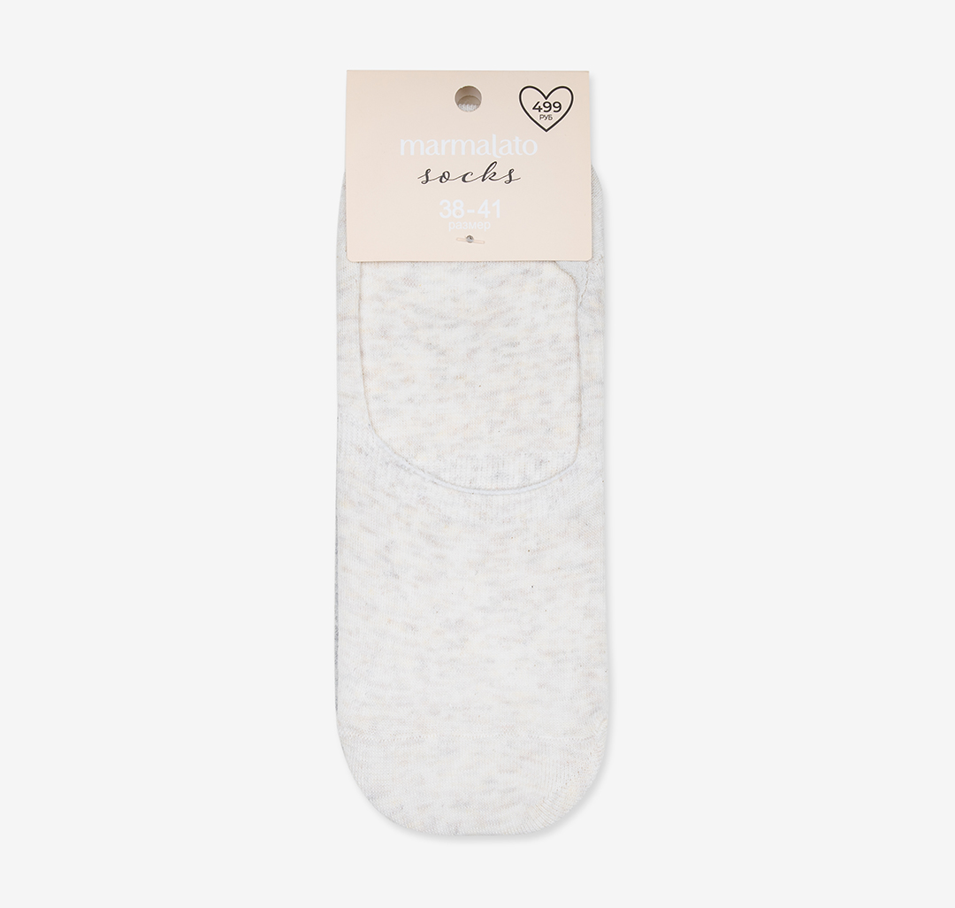 Носки (2 пары) Мармалато, цвет Серый меланж-молочный меланж #4
