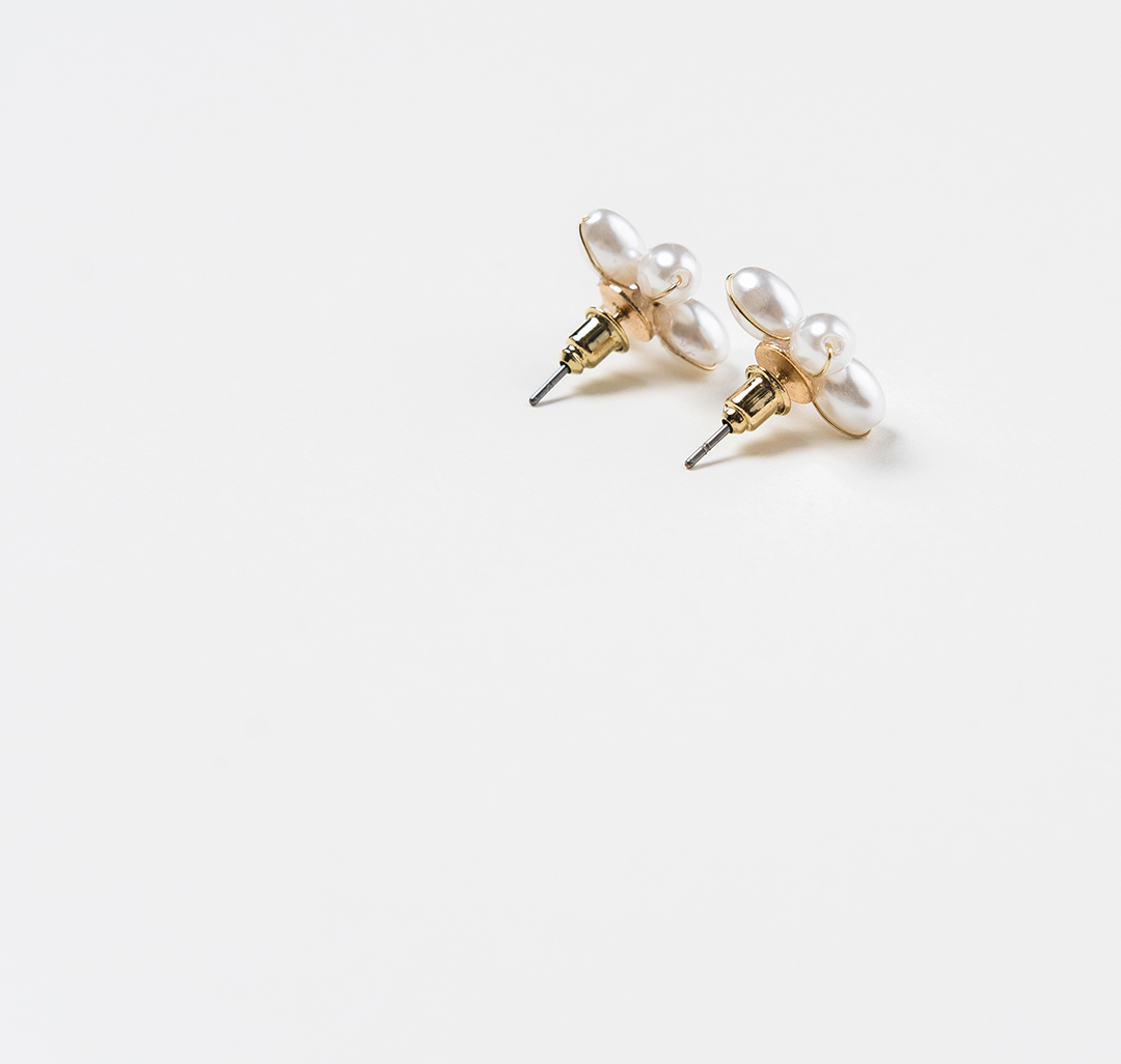 Серьги Мармалато, цвет Золото-жемчуг #2