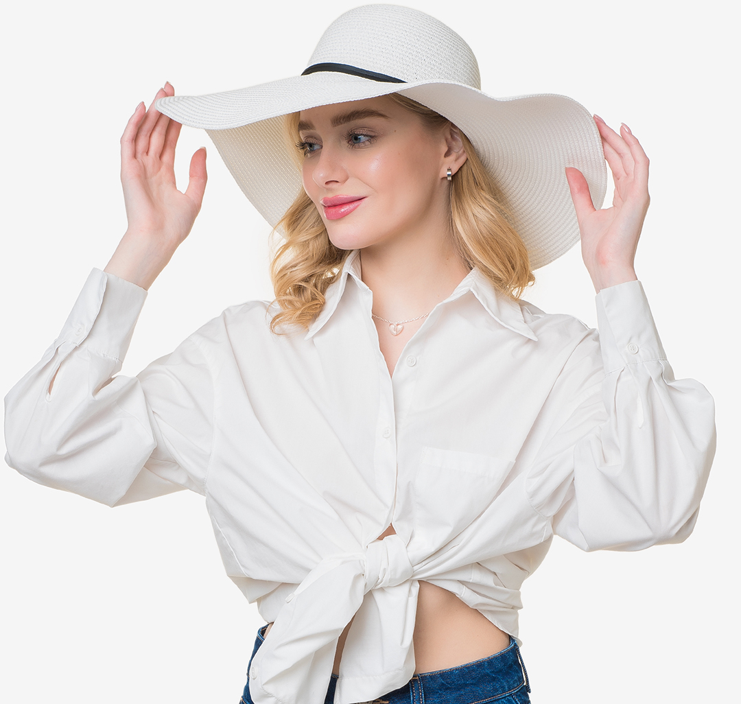 Шляпа Мармалато, цвет Белый-черный #1