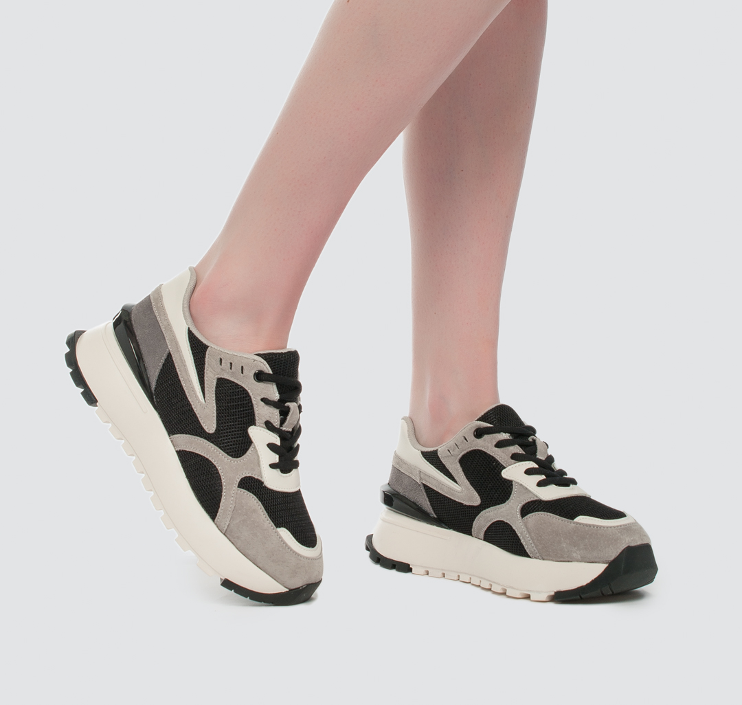 Кроссовки Мармалато, цвет Черный-серый-белый #3