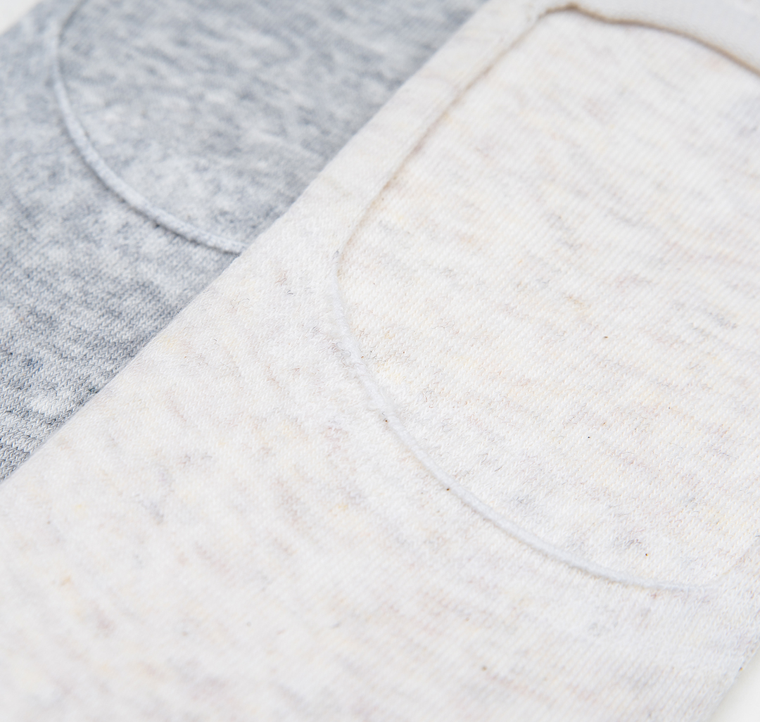 Носки (2 пары) Мармалато, цвет Серый меланж-молочный меланж #3