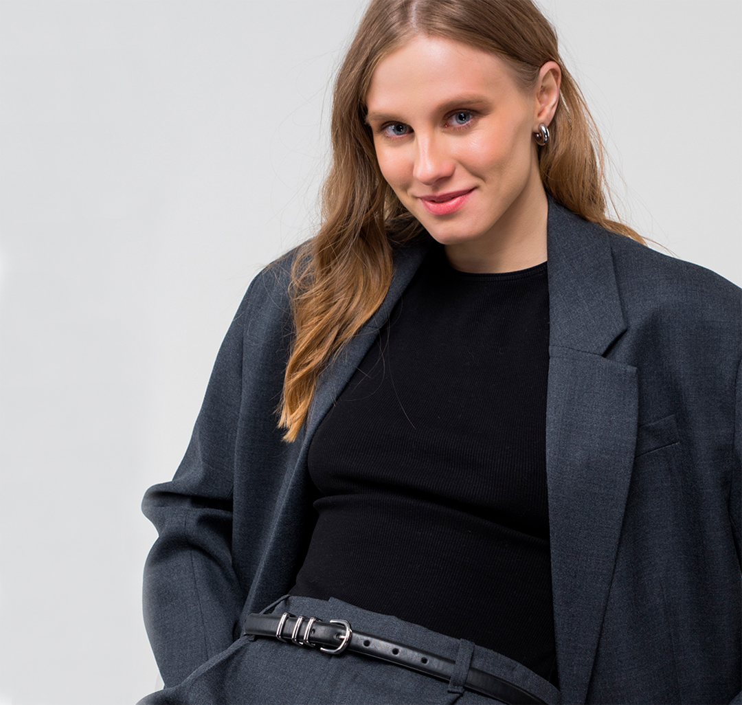 Ремень Мармалато, цвет Черный-серебро #2