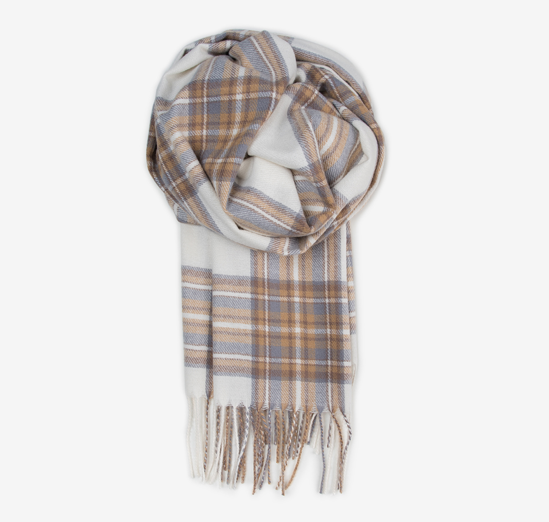 Палантин Мармалато, цвет Молочный-серый-бежевый #5