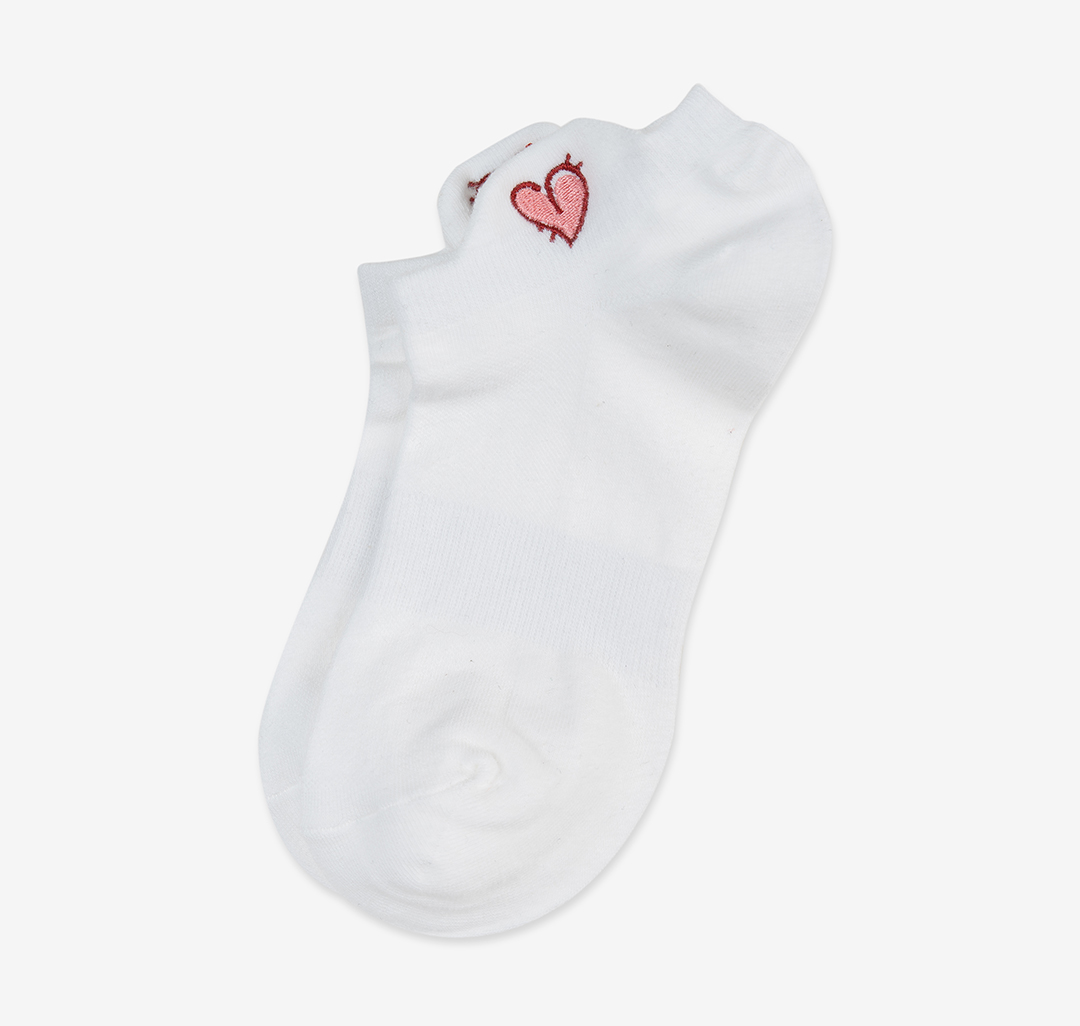 Носки (1 пара) Мармалато, цвет Белый-розовый-красный #2