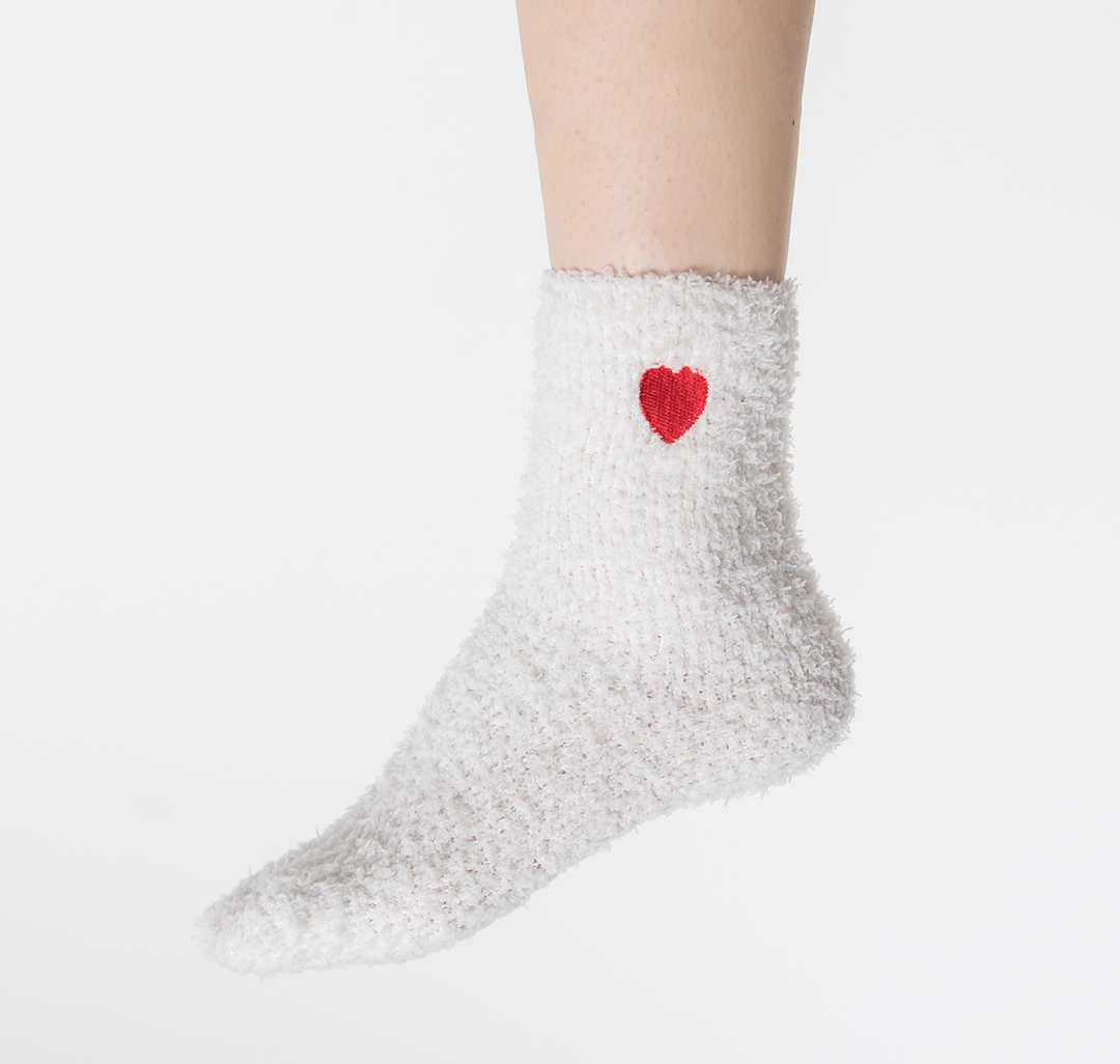 Носки (1 пара) Мармалато, цвет Молочный-красный #2