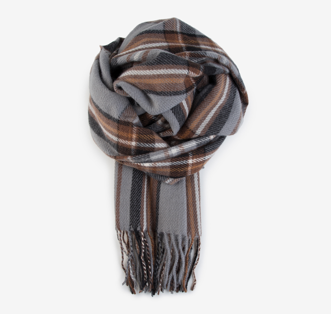 Палантин Мармалато, цвет Серый-бежевый-черный #5