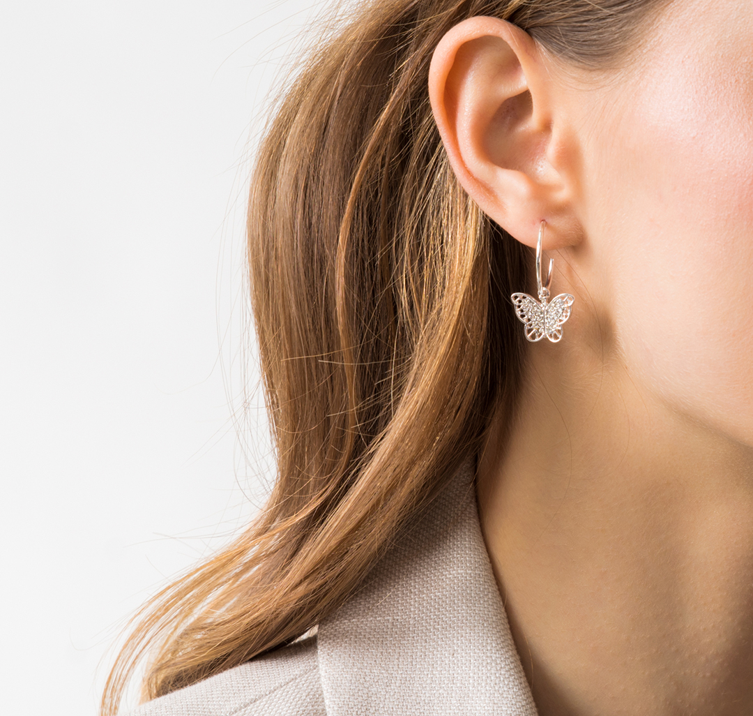 Серьги Мармалато, цвет Белое серебро-прозрачный #2