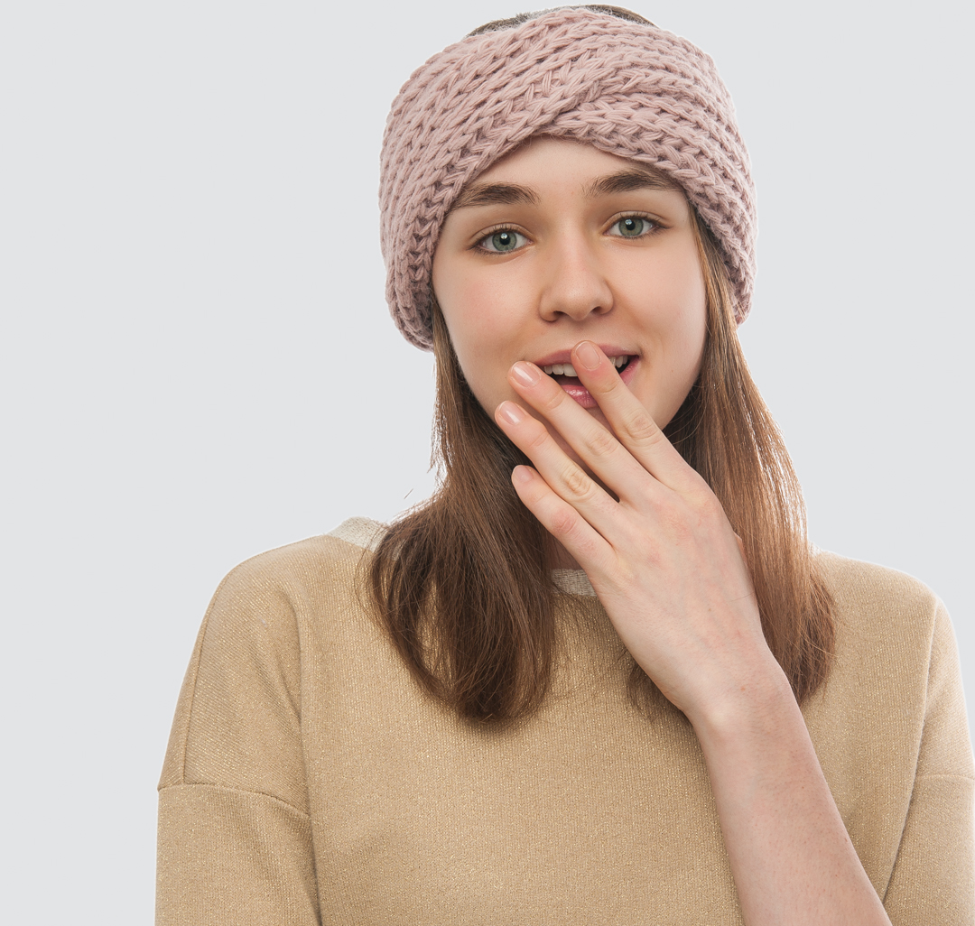 Повязка на голову Мармалато, цвет Пудровый #2