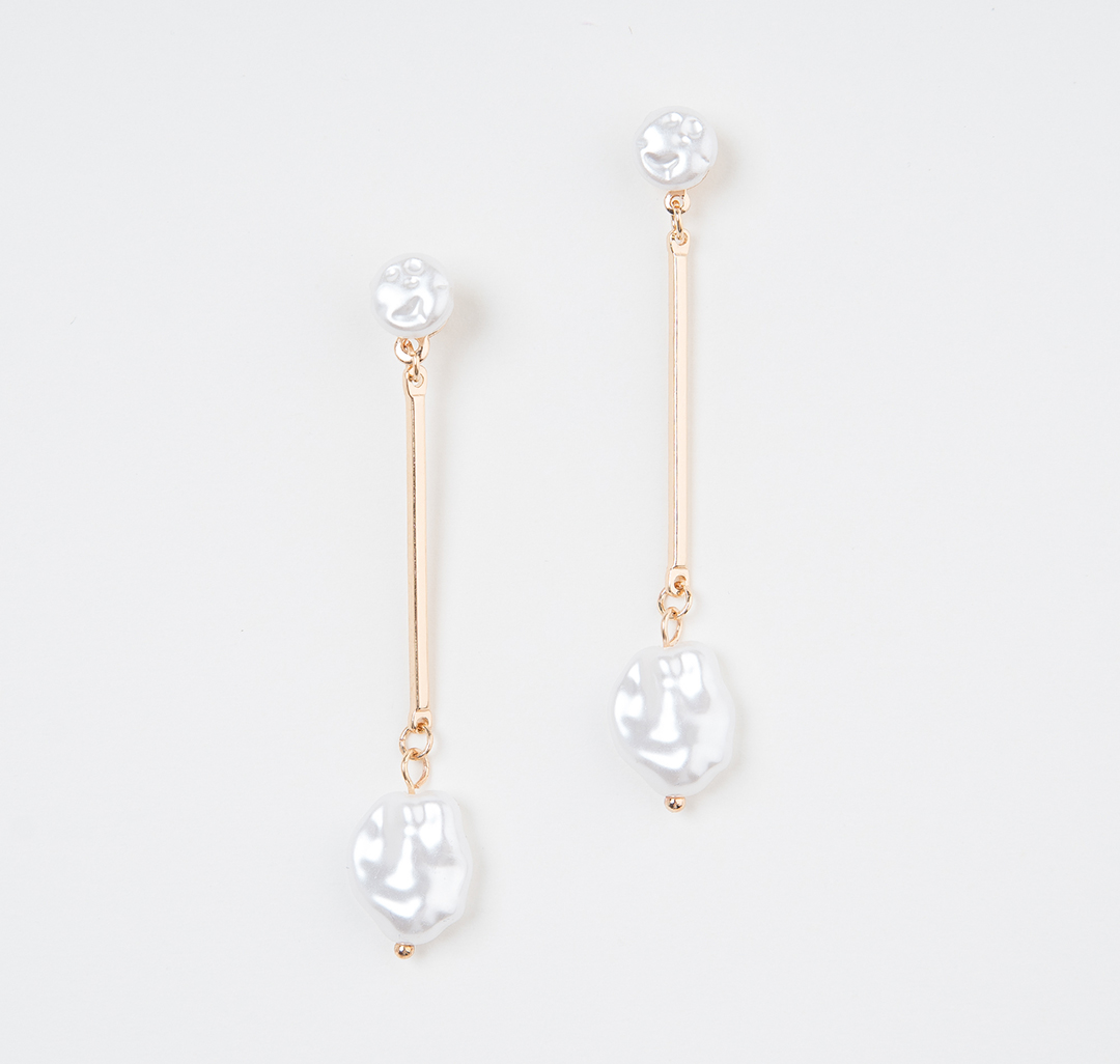 Серьги Мармалато, цвет Жемчуг-золото #1