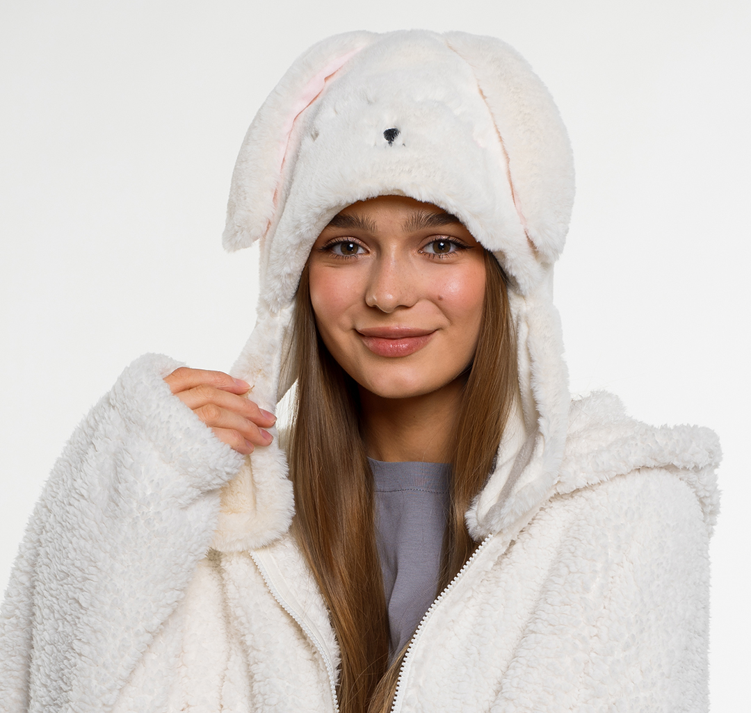 Шапка Мармалато, цвет Белый-розовый-черный #4