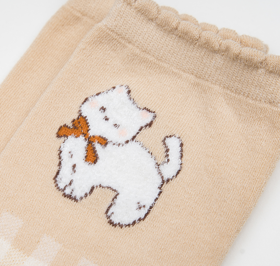 Носки (1 пара) Мармалато, цвет Бежевый-молочный-коричневый #3