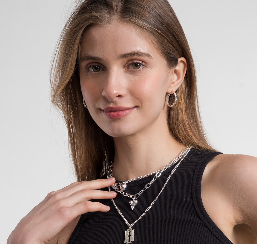 Серьги Мармалато, цвет Белое серебро #2