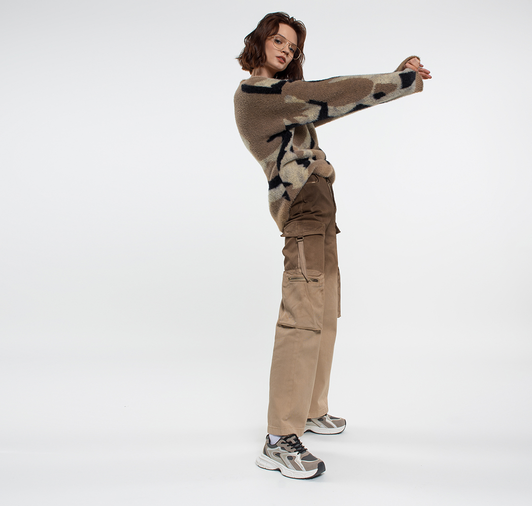 Кроссовки Мармалато, цвет Бежевый-бронзовый-молочный #9