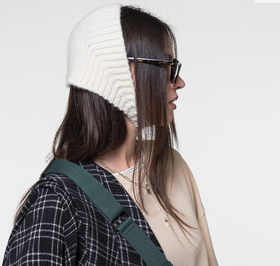 Повязка на голову Мармалато, цвет Молочный #2