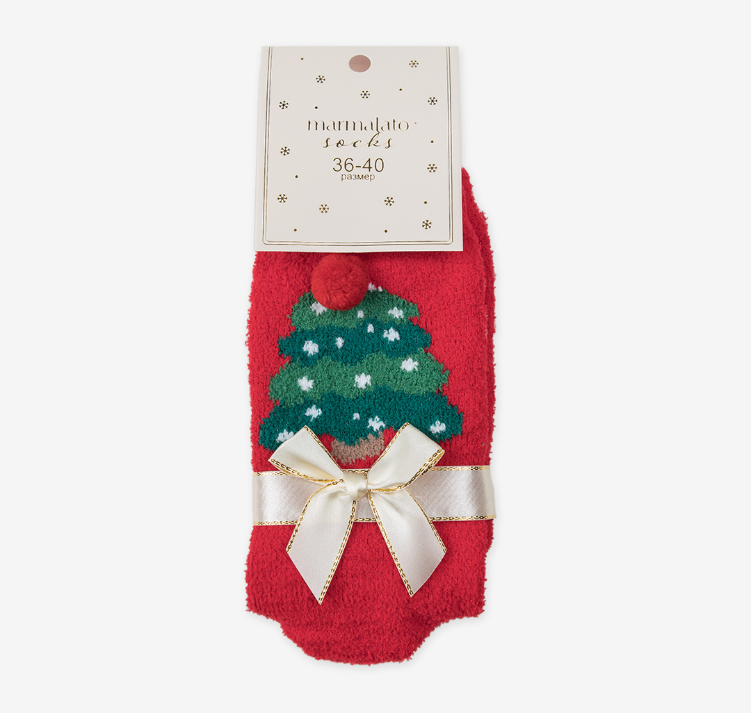 Носки (1 пара) Мармалато, цвет Красный-зеленый-белый #3