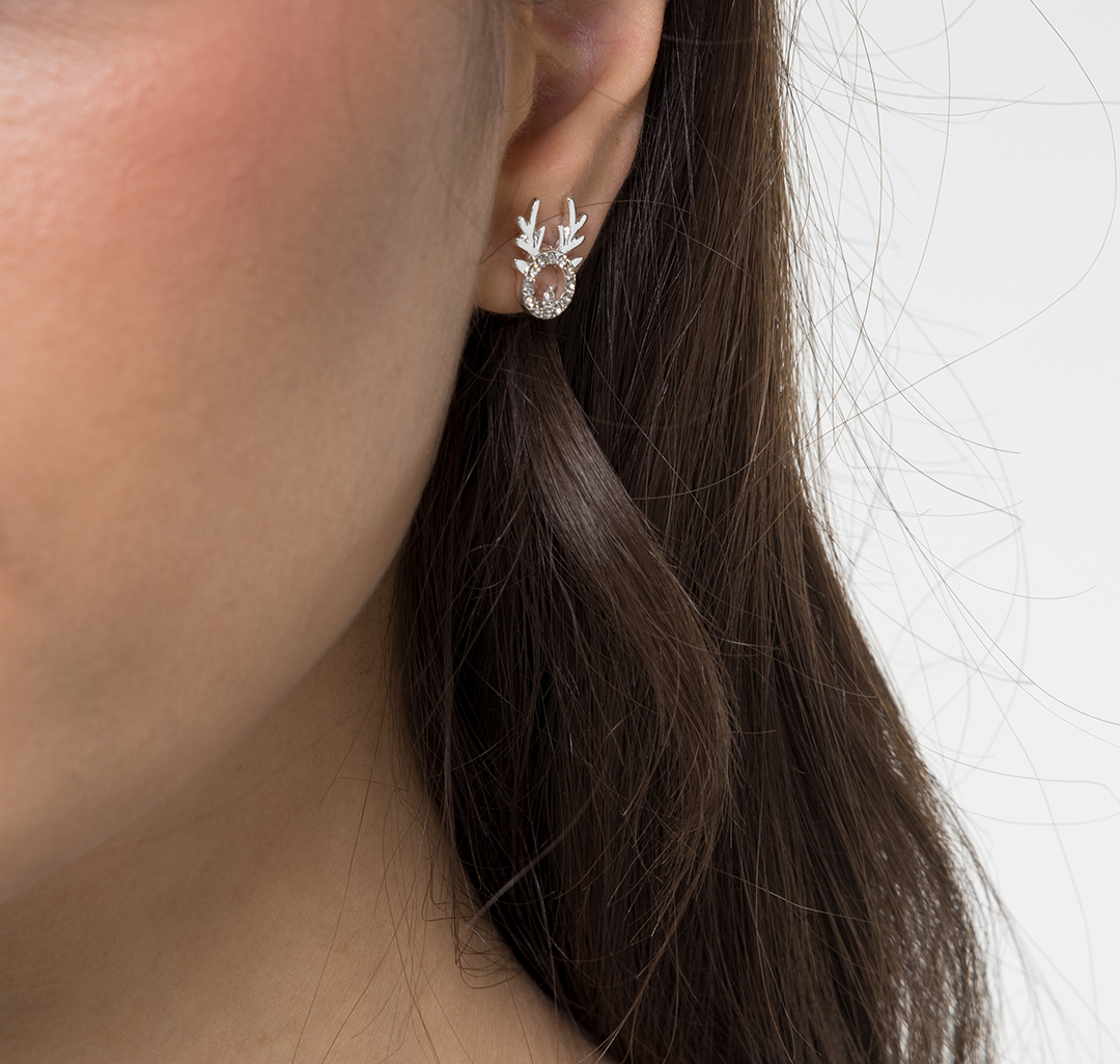 Серьги Мармалато, цвет Белое серебро-прозрачный #4