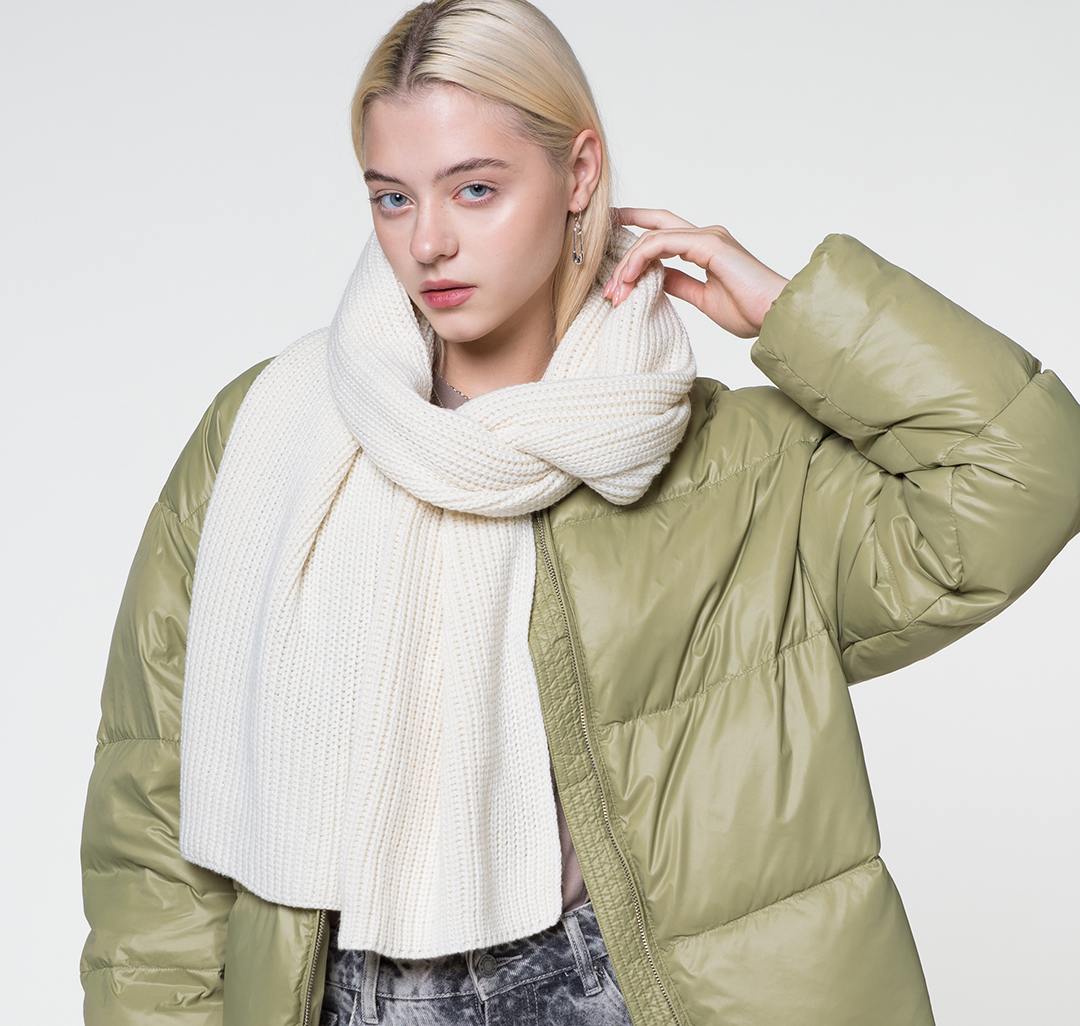 Шарф Мармалато, цвет Молочный #2