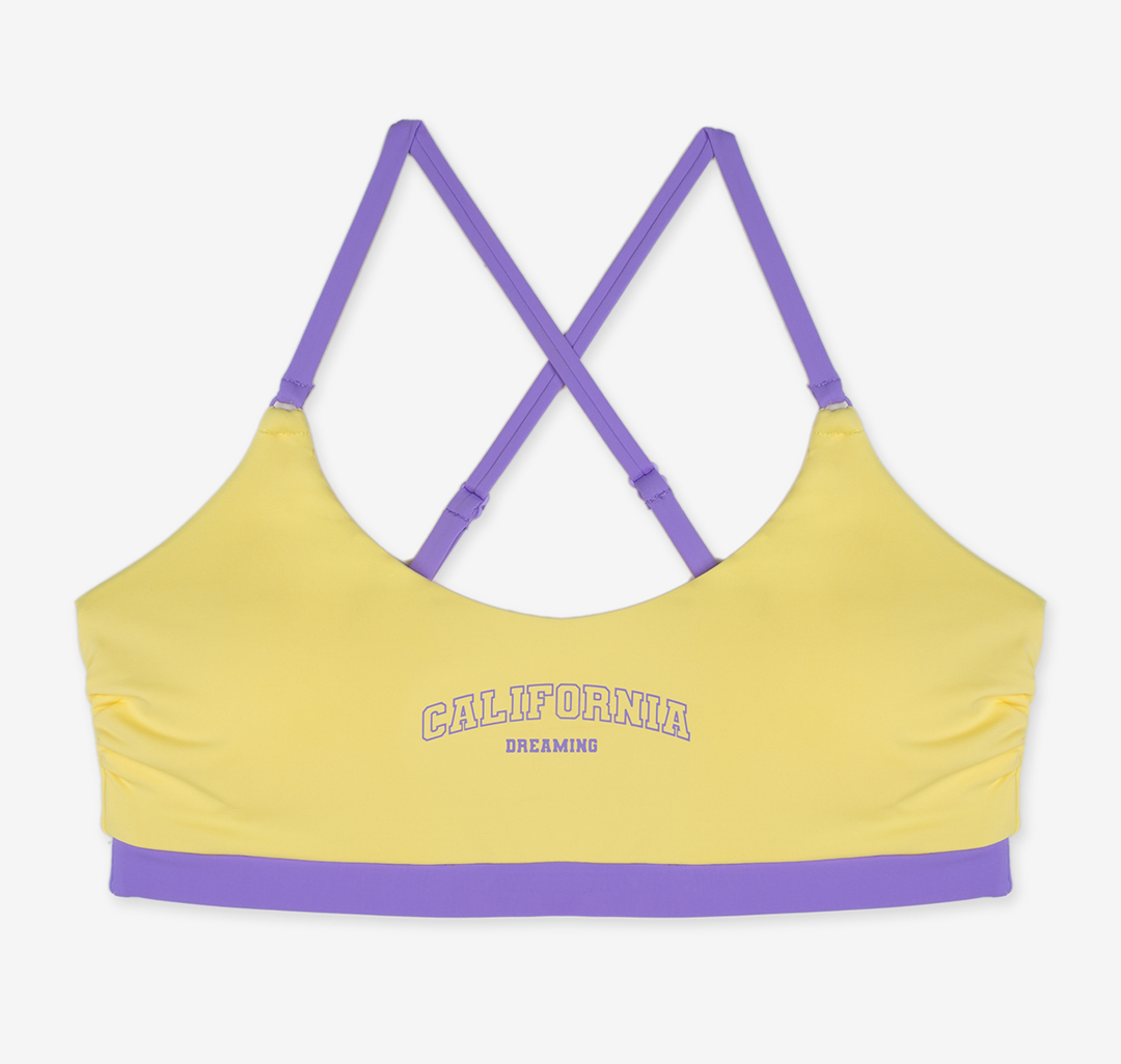 Купальный топ Мармалато, цвет Желтый-лавандовый #4