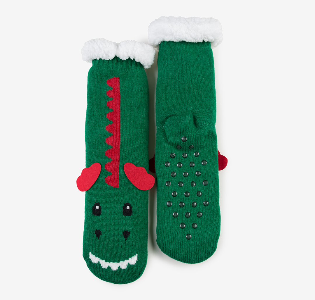 Носки (1 пара) Мармалато, цвет Зеленый-красный-белый #1