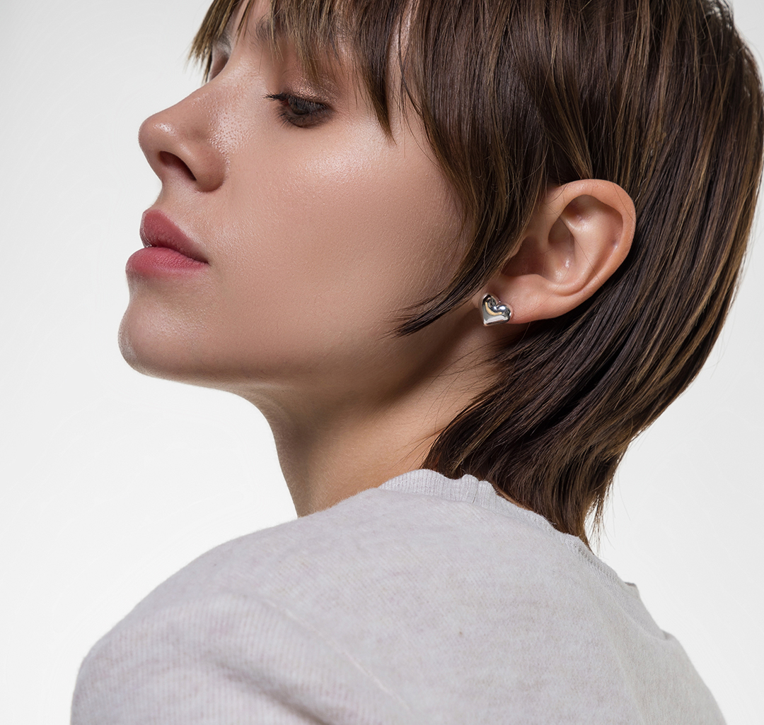 Набор серег (3 пары) Мармалато, цвет Золото-белое серебро #3