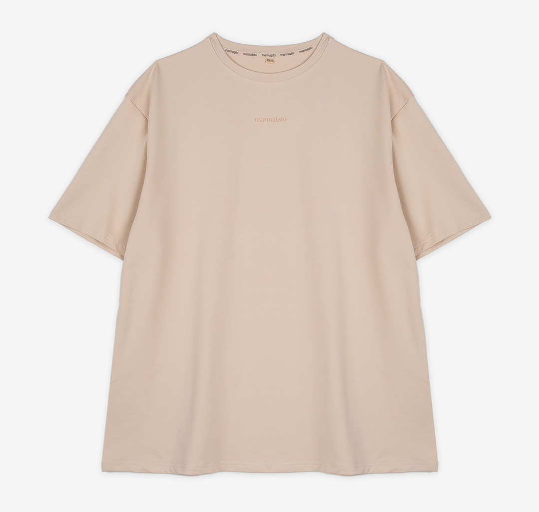 Платье-футболка Мармалато, цвет Бежевый #4