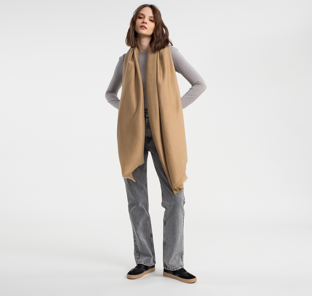 Палантин Мармалато, цвет Бежевый #2