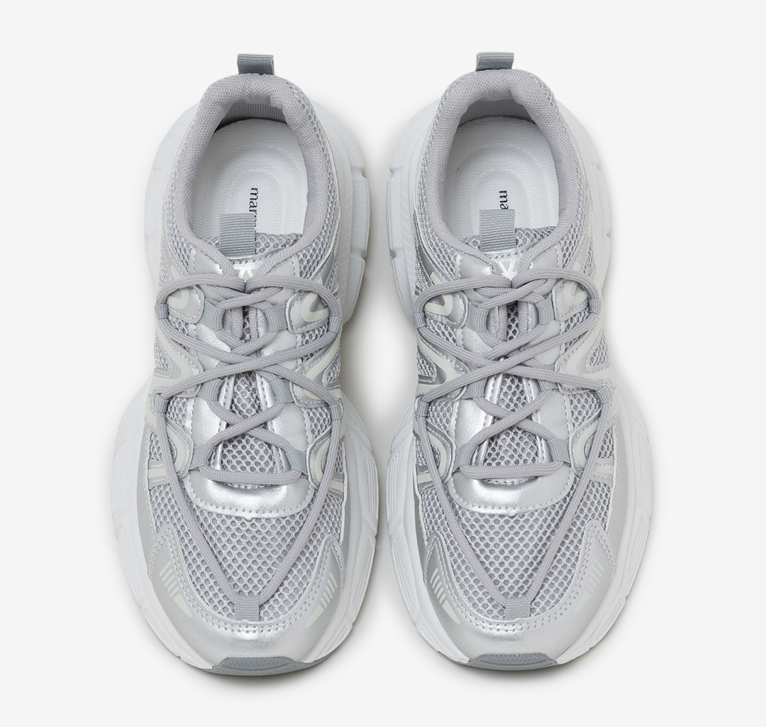 Кроссовки Мармалато, цвет Серебряный-молочный #4