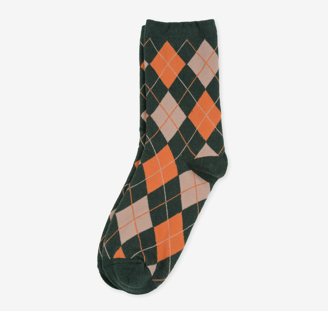 Носки (1 пара) Мармалато, цвет Зеленый-бежевый-мультиколор #1