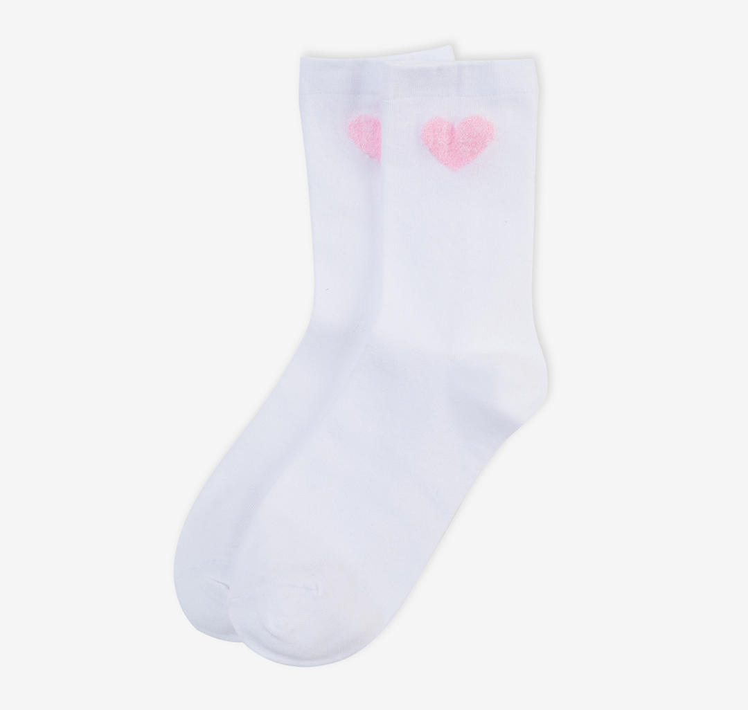 Носки (1 пара) Мармалато, цвет Белый-розовый #1