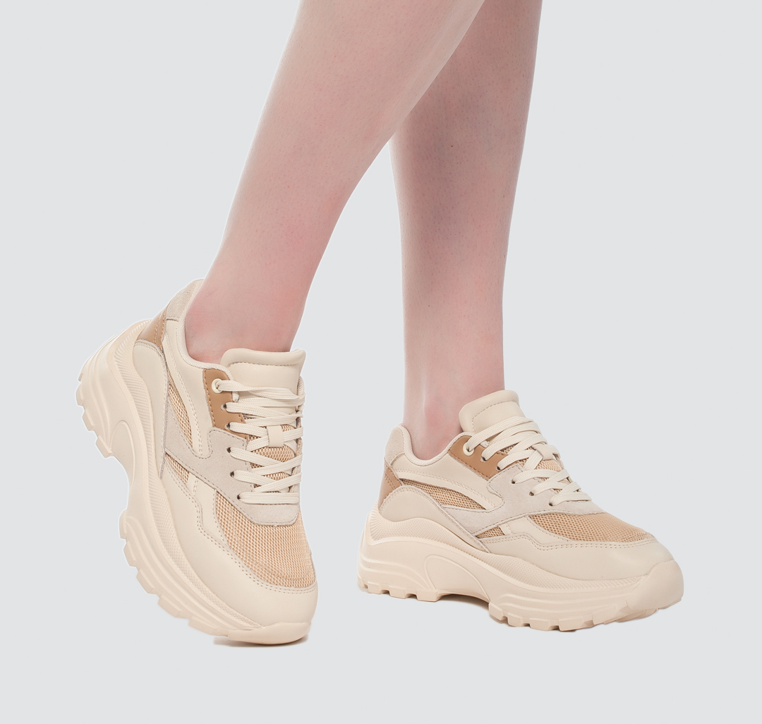 Кроссовки Мармалато, цвет Бежевый-серый-белый #3