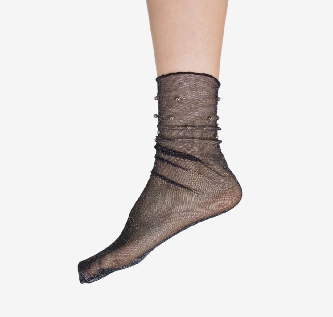 Носки (1 пара) Мармалато, цвет Черный-серебро #2