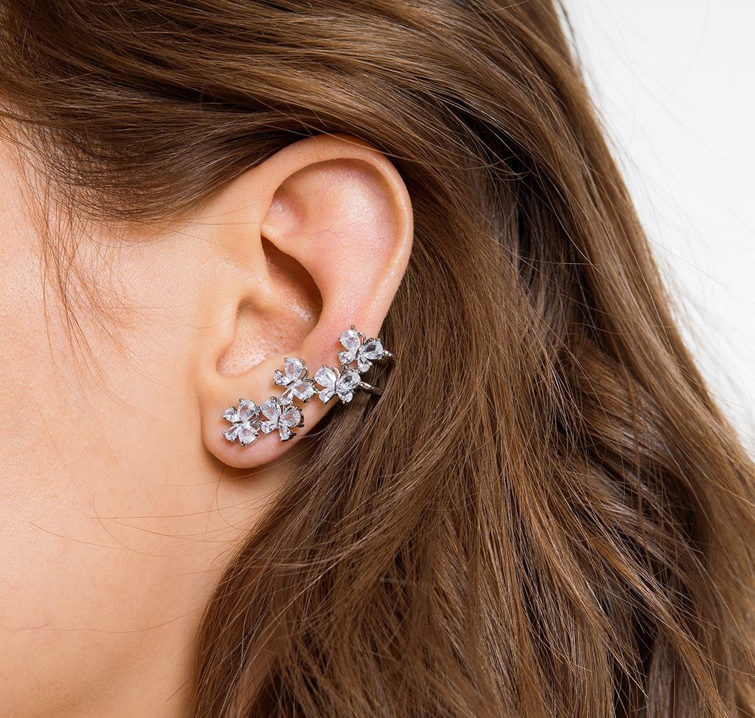 Кафф Мармалато, цвет Прозрачный-белое серебро #3