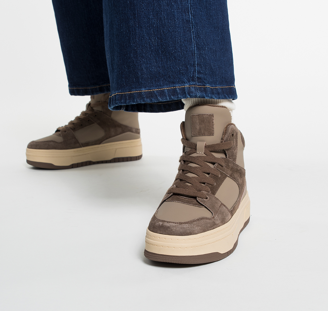 Кеды Мармалато, цвет Коричневый-бежевый #8