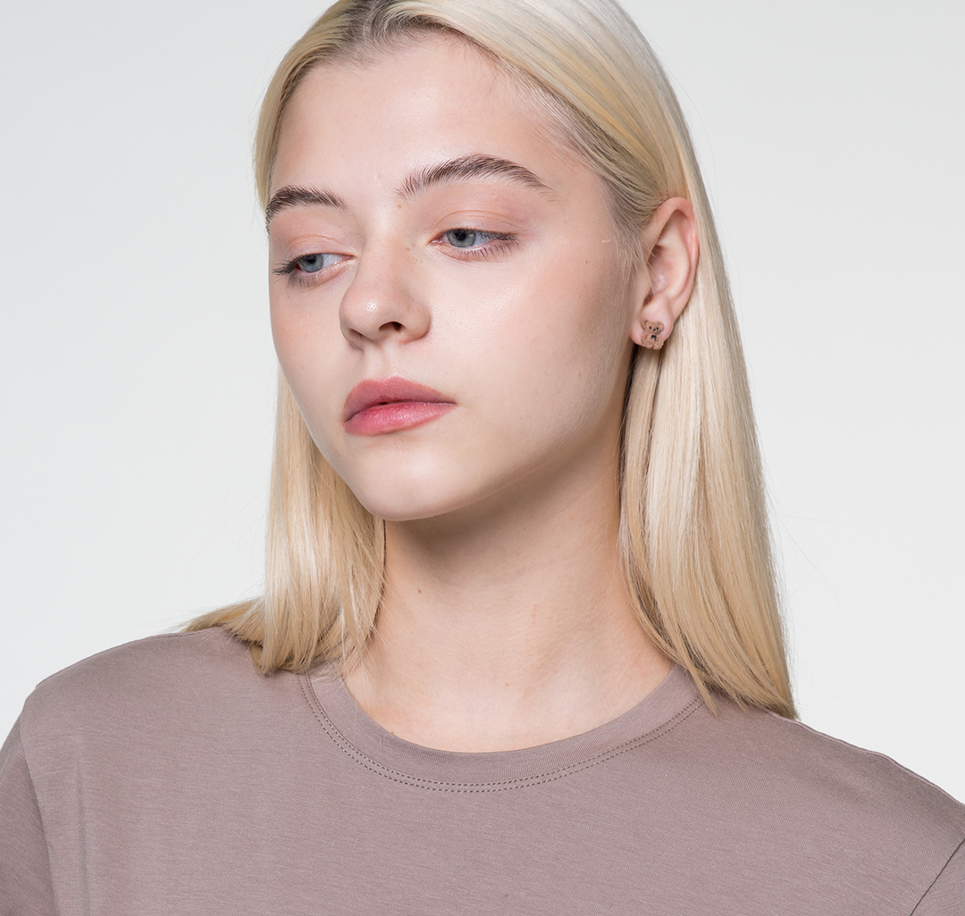 Набор серег (3 пары) Мармалато, цвет Коричневый-жемчуг #4