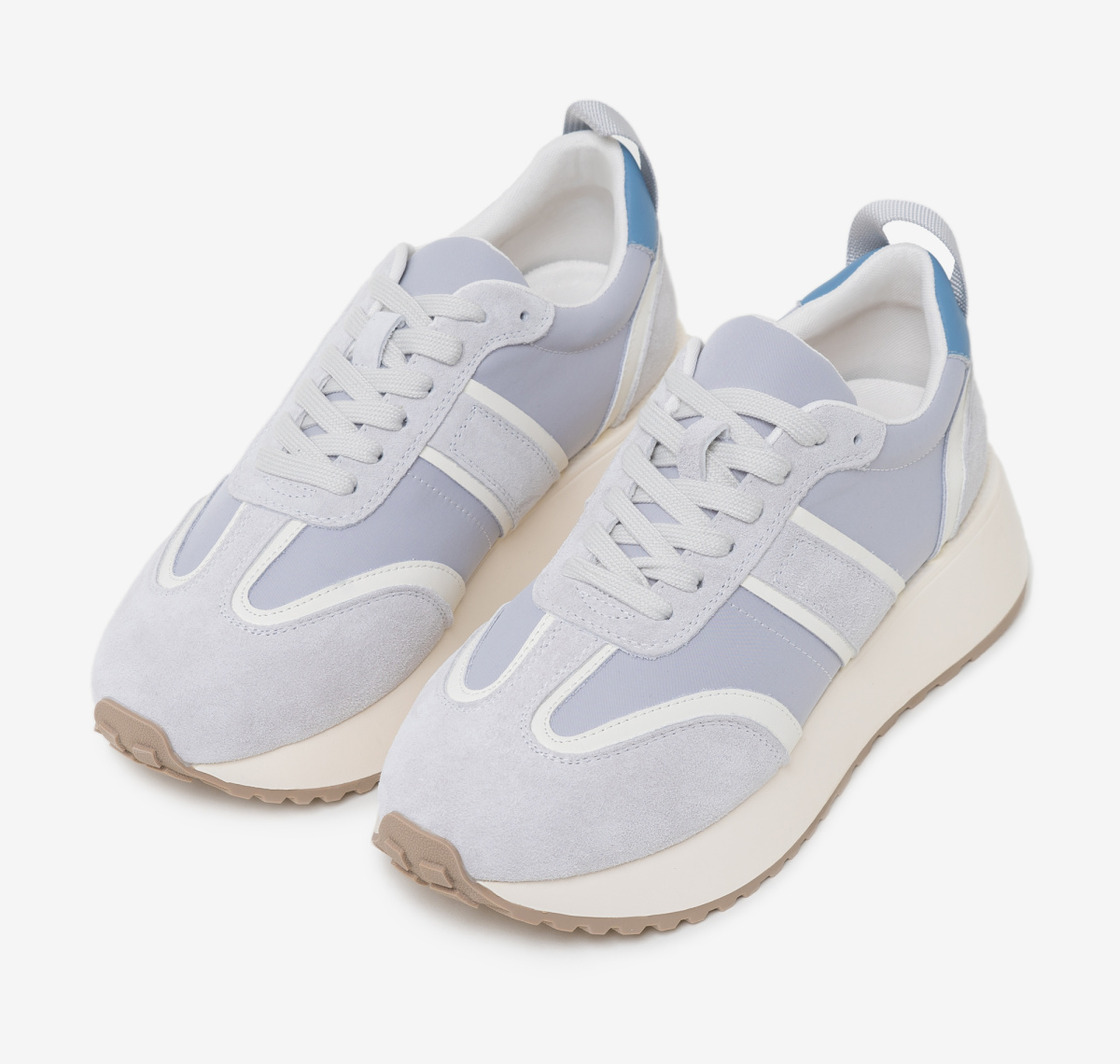 Кроссовки Мармалато, цвет Серый-голубой-молочный #2