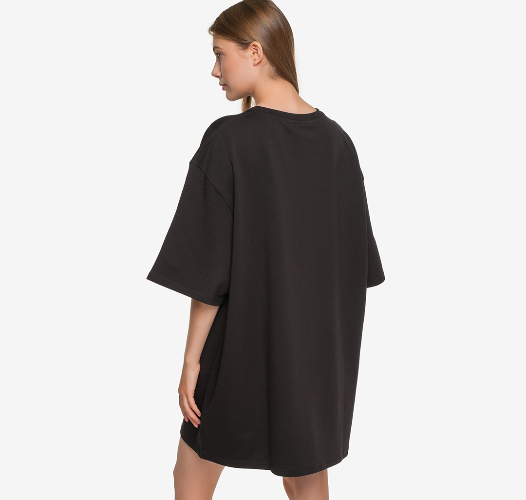 Платье-футболка Мармалато, цвет Черный #2