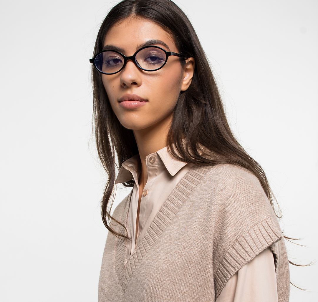 Очки с чехлом Мармалато, цвет Прозрачный-черный #1