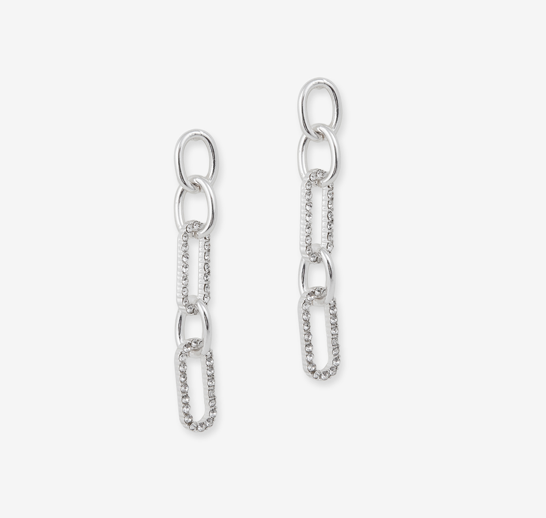 Серьги Мармалато, цвет Белое серебро-прозрачный #1